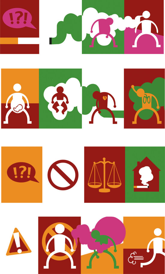 Adobe Illustrator Dessin-Vectoriel  "Campagne Anti-Tabac"